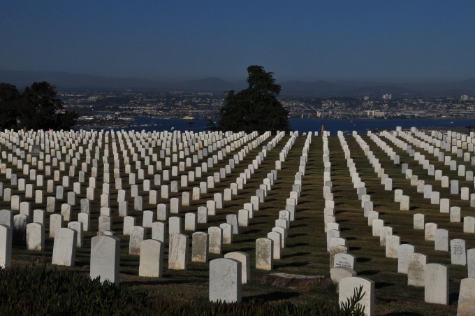 Fort Rosecrans Natl Cemetery at Point Loma